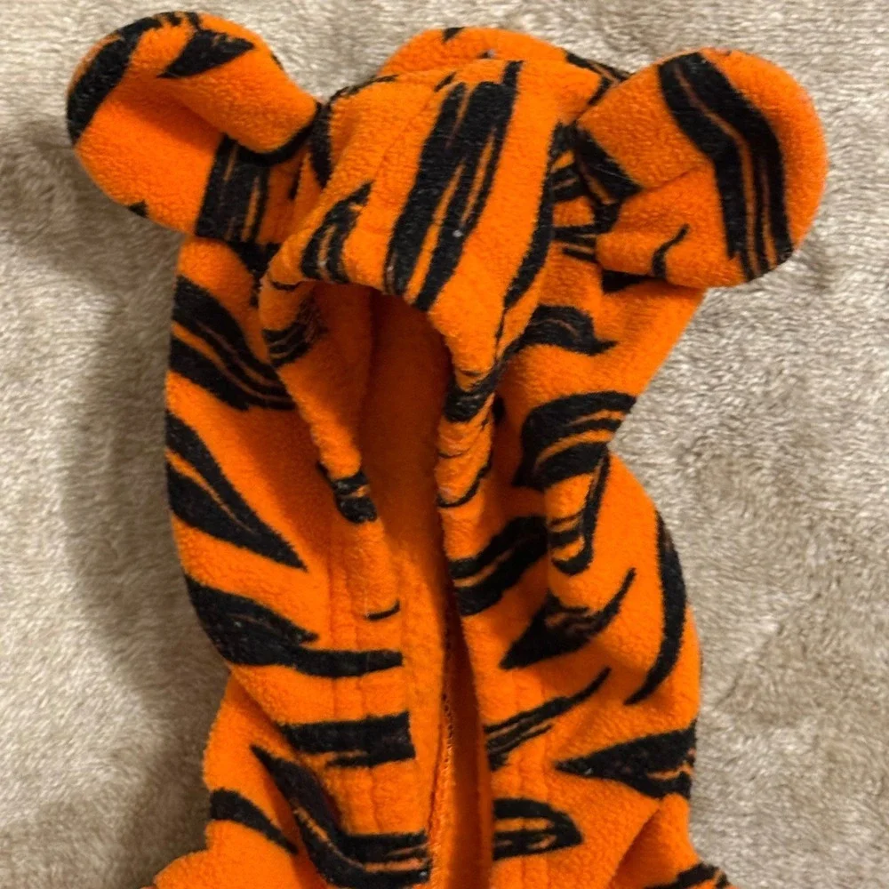 Disney Winnie the Pooh Tigger Fleece Hoodie and Footed Pants Set 3-6M Orange
